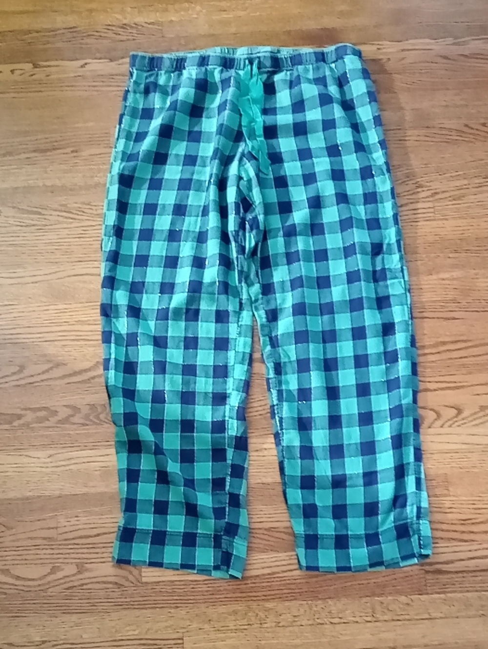 Aerie Cotton Blend Plaid Pj Bottoms Size Large W 18" R 10.5" I 30"